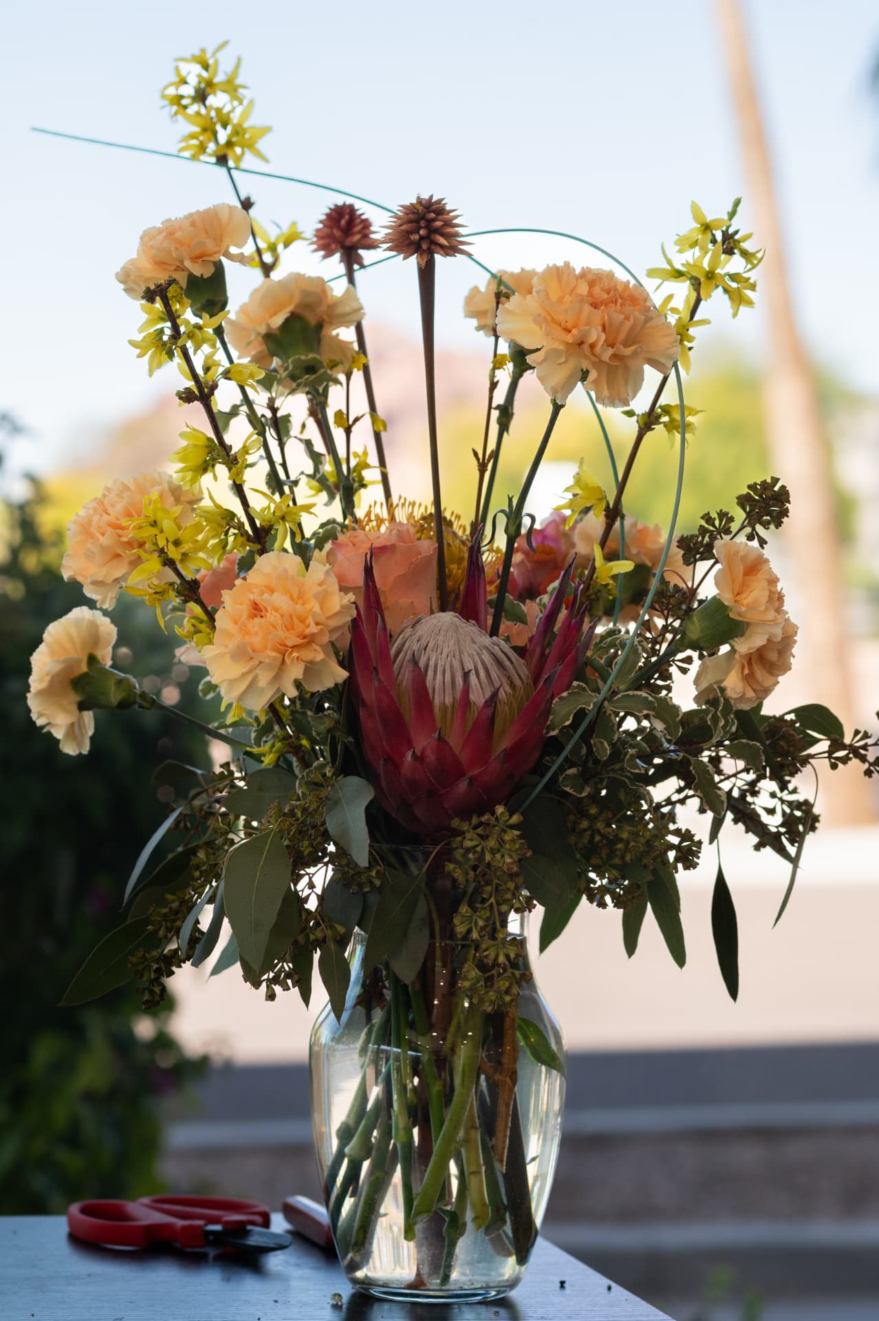 Reception centerpiece styled by Stemistry
